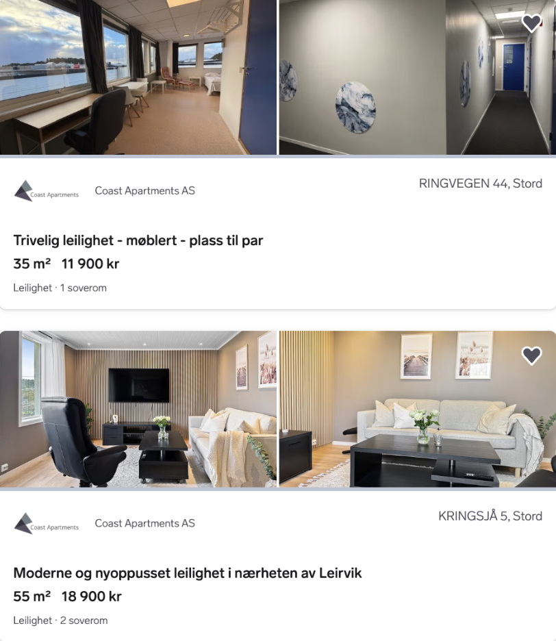 Sjå Coast Apartments på FINN.no